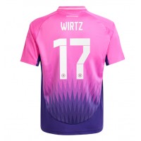 Camiseta Alemania Florian Wirtz #17 Segunda Equipación Replica Eurocopa 2024 mangas cortas